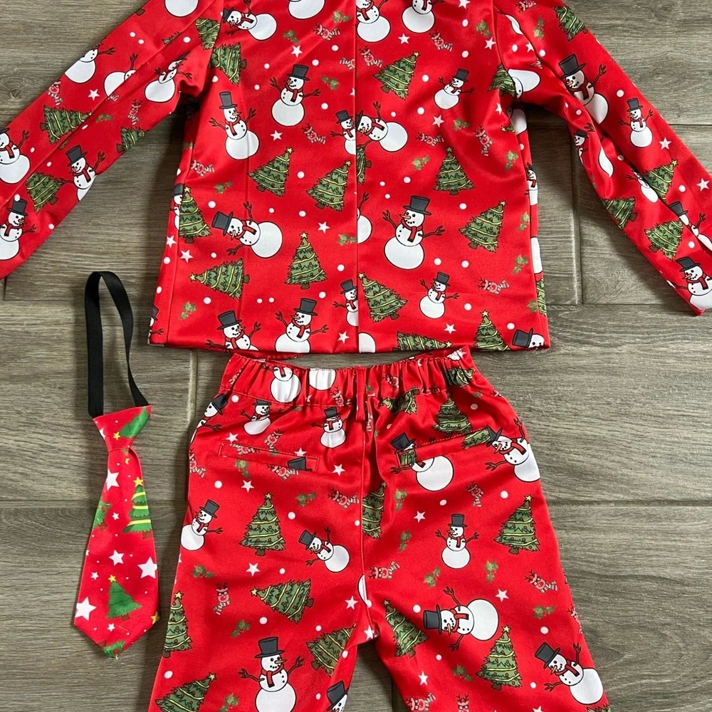 Suitmeister Boys Christmas Suit - Festive X-Mas Clothing Holiday Print